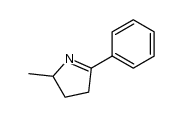 3,4-dihydro-2-methyl-5-phenyl- 2H-pyrrole结构式