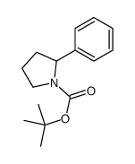 tert-butyl 2-phenylpyrrolidine-1-carboxylate Structure