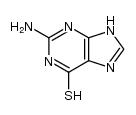 2-amino-6-mercaptopurine Structure