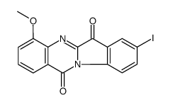 Indolo[2,1-b]quinazoline-6,12-dione,8-iodo-4-methoxy- Structure