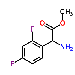 Methyl amino(2,4-difluorophenyl)acetate结构式