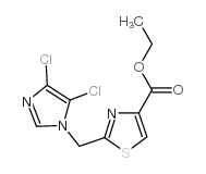 ETHYL 2-[(4,5-DICHLORO-1H-IMIDAZOL-1-YL)METHYL]-1,3-THIAZOLE-4-CARBOXYLATE structure