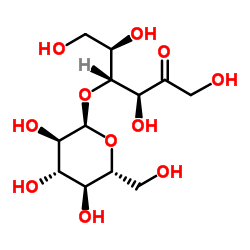 4-O-α-D-Glucopyranosyl-D-fructose structure