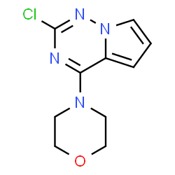 4-{2-chloropyrrolo[2,1-f][1,2,4]triazin-4-yl}morpholine structure