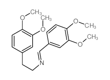 Benzeneethanamine,N-[(3,4-dimethoxyphenyl)methylene]-3,4-dimethoxy-结构式