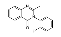 3-(2-fluorophenyl)-2-methylquinazolin-4-one结构式