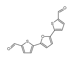 5,5'-(furan-2,5-diyl)bis(thiophene-2-carbaldehyde)结构式