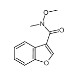 N-methoxy-N-methylbenzofuran-3-carboxamide结构式