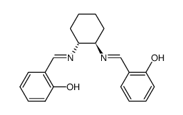 2,2'-(1E,1'E)-(1R,2R)-cyclohexane-1,2-diylbis(azan-1-yl-1-ylidene)bis(methan-1-yl-1-ylidene)diphenol Structure