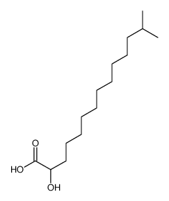 2-hydroxy-13-methyltetradecanoic acid结构式