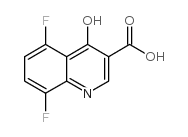 5,8-Difluoro-4-hydroxyquinoline-3-carboxylic acid结构式