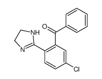 [5-chloro-2-(4,5-dihydro-1H-imidazol-2-yl)phenyl]-phenylmethanone结构式