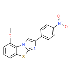 5-METHOXY-2-(4-NITROPHENYL)IMIDAZO[2,1-B]BENZOTHIAZOLE结构式