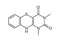 1,3-dimethyl-2,4-dioxo--1,2,3,4-tetrahydro-10H-pyrimido(5,4-b)(1,4)benzothiazine Structure