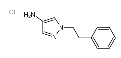 1-phenethylpyrazol-4-amine hydrochloride结构式