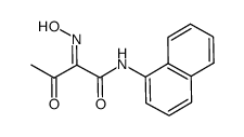 2-HYDROXYIMINO-N-NAPHTHALEN-1-YL-3-OXO-BUTYRAMIDE structure