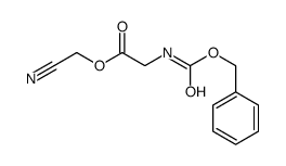 cyanomethyl 2-phenylmethoxycarbonylaminoacetate结构式