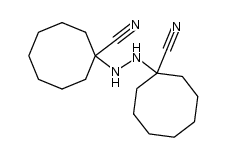 1,1'-hydrazo-bis-cyclooctanecarbonitrile Structure