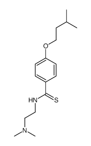 N-[2-(Dimethylamino)ethyl]-p-(isopentyloxy)thiobenzamide Structure