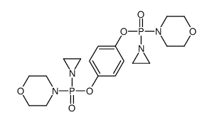 4-[aziridin-1-yl-[4-[aziridin-1-yl(morpholin-4-yl)phosphoryl]oxyphenoxy]phosphoryl]morpholine结构式