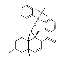 (1S,2R,4aS,6R,8aR)-1-(((tert-butyldiphenylsilyl)oxy)methyl)-1,6-dimethyl-1,2,4a,5,6,7,8,8a-octahydronaphthalene-2-carbaldehyde Structure