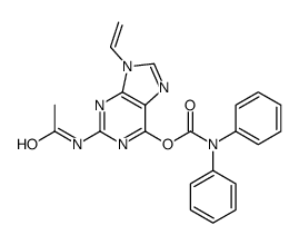 2-ACETAMIDO-9-VINYL-9H-PURIN-6-YL DIPHENYLCARBAMATE Structure