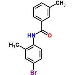 N-(4-Bromo-2-methylphenyl)-3-methylbenzamide结构式