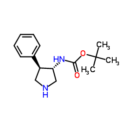 rel-叔丁基((3S,4R)-4-苯基吡咯烷-3-基)氨基甲酸酯图片