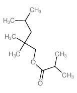 Propanoic acid,2-methyl-, 2,2,4-trimethylpentyl ester structure