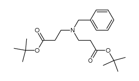 N-benzyl-3,3'-iminobis(t-butyl propionate)结构式