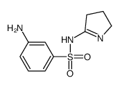 3-Amino-N-(3,4-dihydro-2H-pyrrol-5-yl)benzenesulfonamide Structure