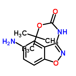 tert-Butyl (5-aminobenzo[d]isoxazol-3-yl)carbamate structure