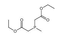 ethyl 2-[(2-ethoxy-2-oxoethyl)-methylphosphanyl]acetate Structure