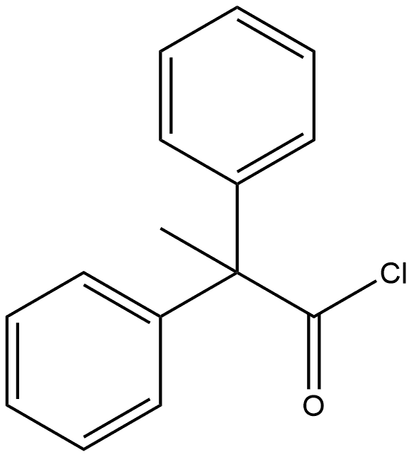 Benzeneacetyl chloride, α-methyl-α-phenyl- structure