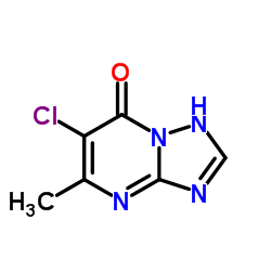 6-Chloro-5-methyl[1,2,4]triazolo[1,5-a]pyrimidin-7(1H)-one结构式