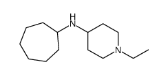 N-Cycloheptyl-1-ethyl-4-piperidinamine Structure