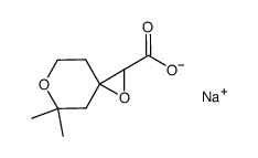 5,5-dimethyl-1,6-dioxaspiro[2.5]octane-2-carbonic acid, sodium salt结构式