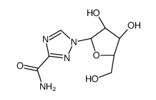 1-(β-D-Ribofuranosyl)-1H-1,2,4-triazole-3-carboxamide结构式