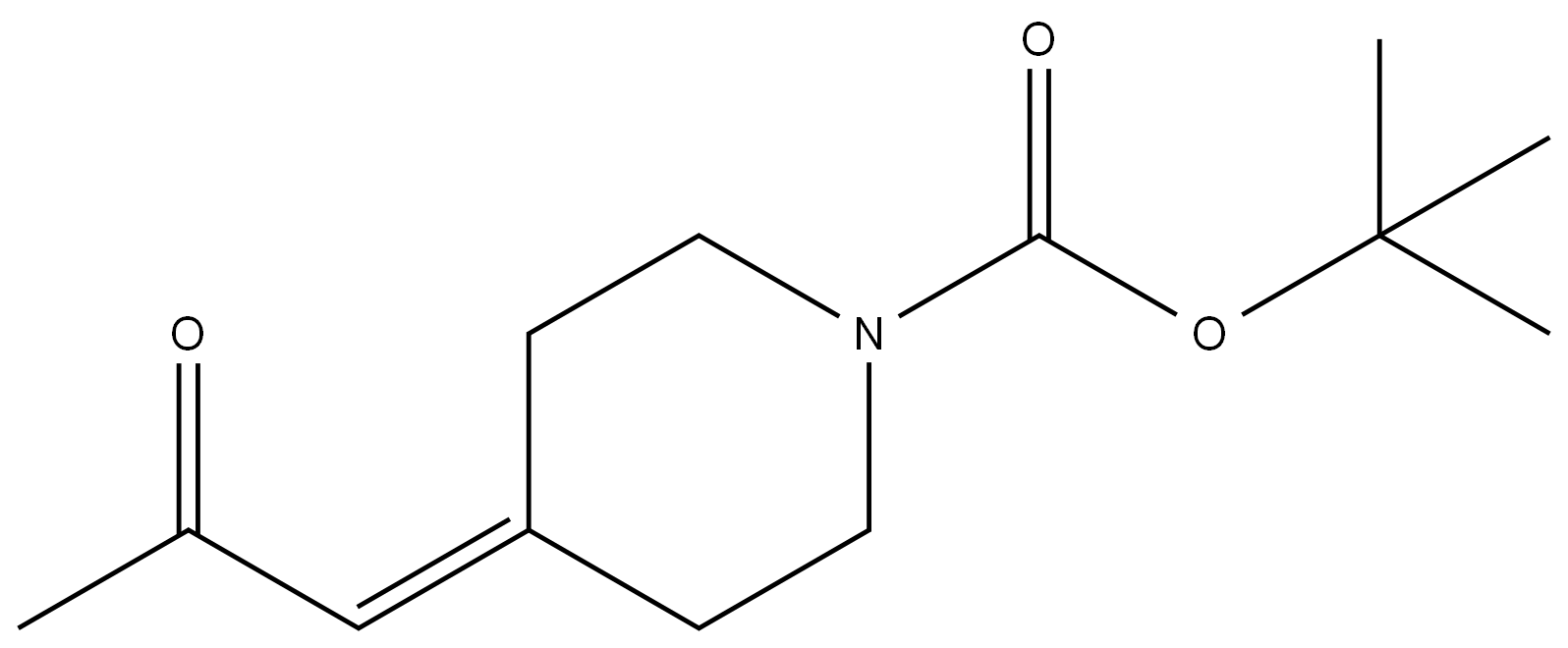 1-(1-Boc-piperidin-4-ylidene)-2-propanone Structure