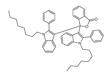 3,3-bis(1-octyl-2-phenylindol-3-yl)-2-benzofuran-1-one Structure