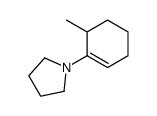 1-(6-Methyl-1-cyclohexenyl)pyrrolidine Structure