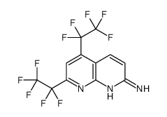 5,7-bis(1,1,2,2,2-pentafluoroethyl)-1,8-naphthyridin-2-amine结构式