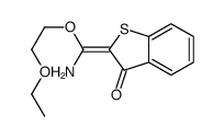 (2Z)-2-[amino(2-ethoxyethoxy)methylidene]-1-benzothiophen-3-one Structure