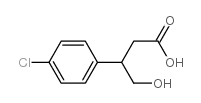 3-(4-chlorophenyl)-4-hydroxybutanoic acid Structure