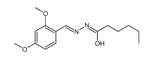 N-[(2,4-dimethoxyphenyl)methylideneamino]hexanamide Structure