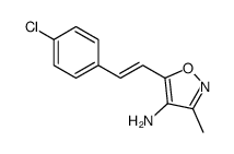 5-[2-(4-chlorophenyl)ethenyl]-3-methyl-1,2-oxazol-4-amine Structure