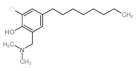 Phenol,2-chloro-6-[(dimethylamino)methyl]-4-octyl- structure