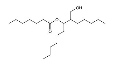 6-(hydroxymethyl)tridecan-7-yl heptanoate结构式