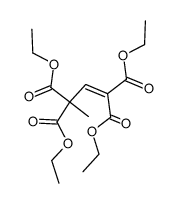 but-1-ene-1,1,3,3-tetracarboxylic acid tetraethyl ester Structure