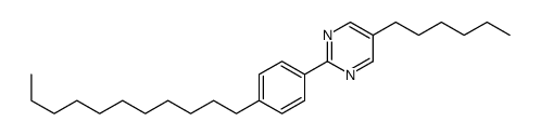 5-Hexyl-2-(4-undecylphenyl)-pyrimidine structure